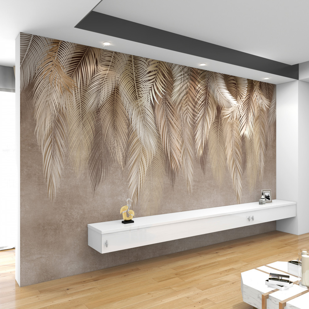 Fototapeta wiele złotych piór