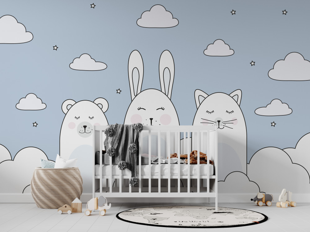 Fototapeta zwierzęta w chmurach