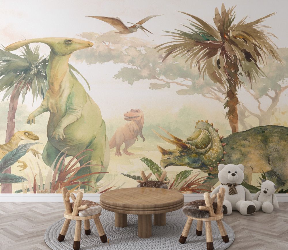 Fototapeta świat dinozaurów