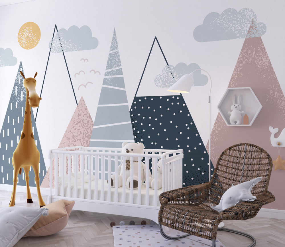 Fototapeta słońce nad szczytami gór