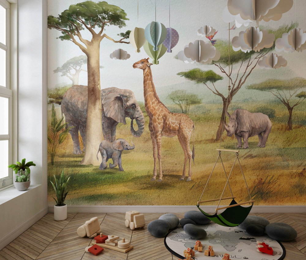 Fototapeta Afrykańskie zwierzęta na safari