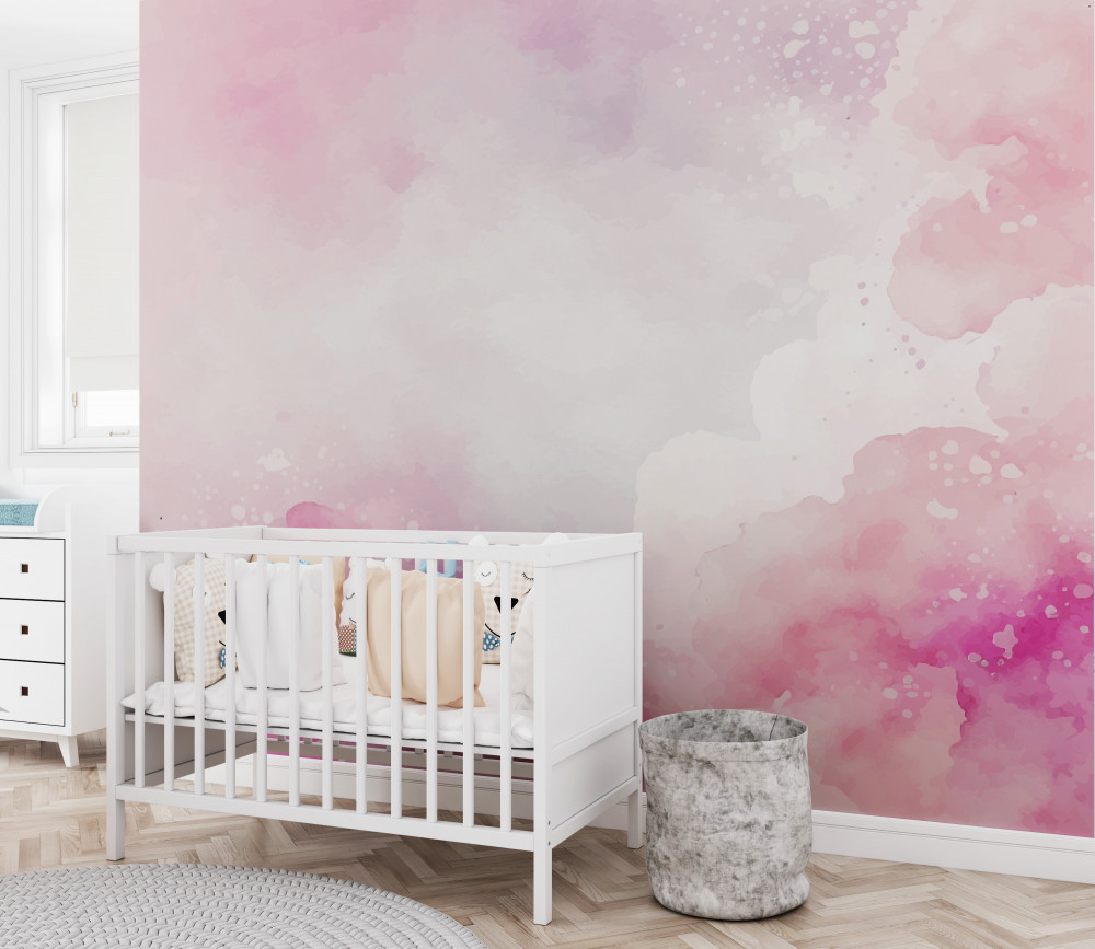 Fototapeta delikatne różowe tło akwarelowe