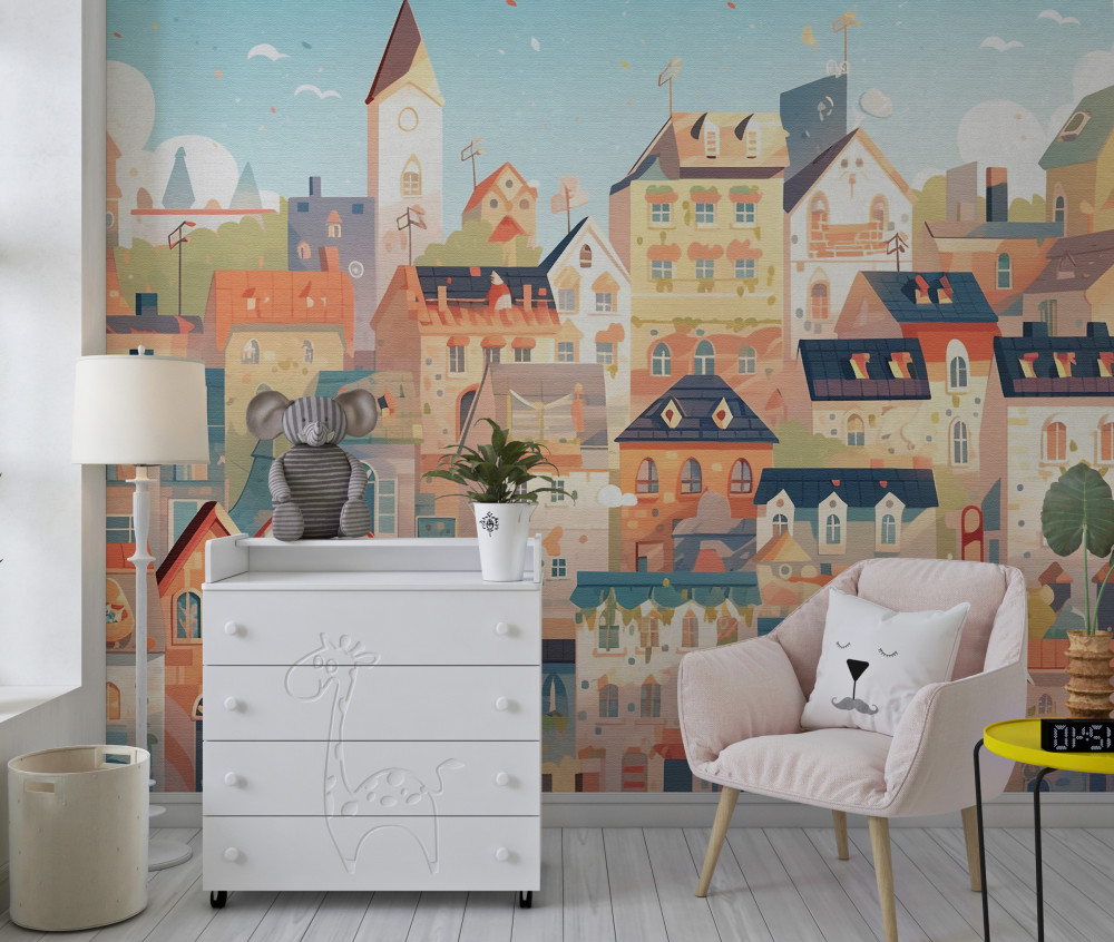 Fototapeta dachy kamienic