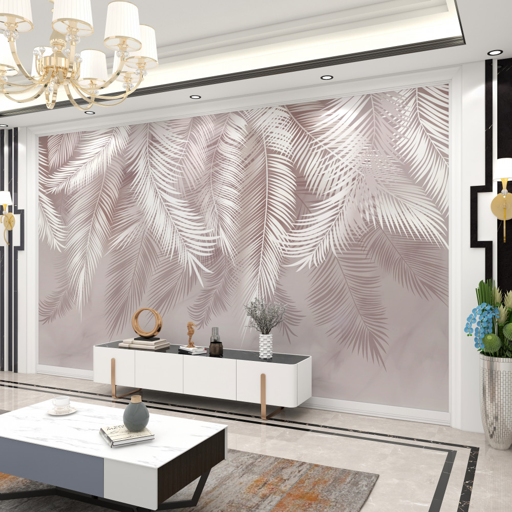 Fototapeta duże liście palmowe