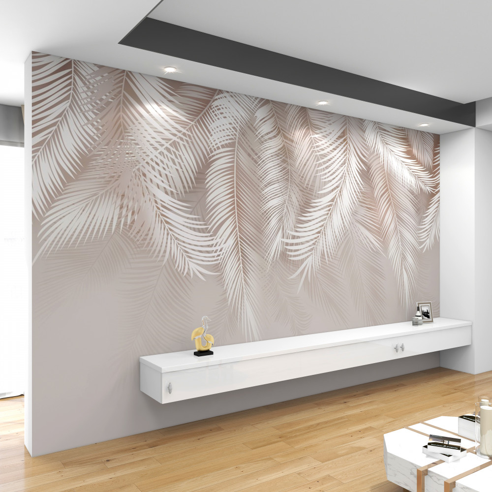 Fototapeta jasnoróżowe pióra