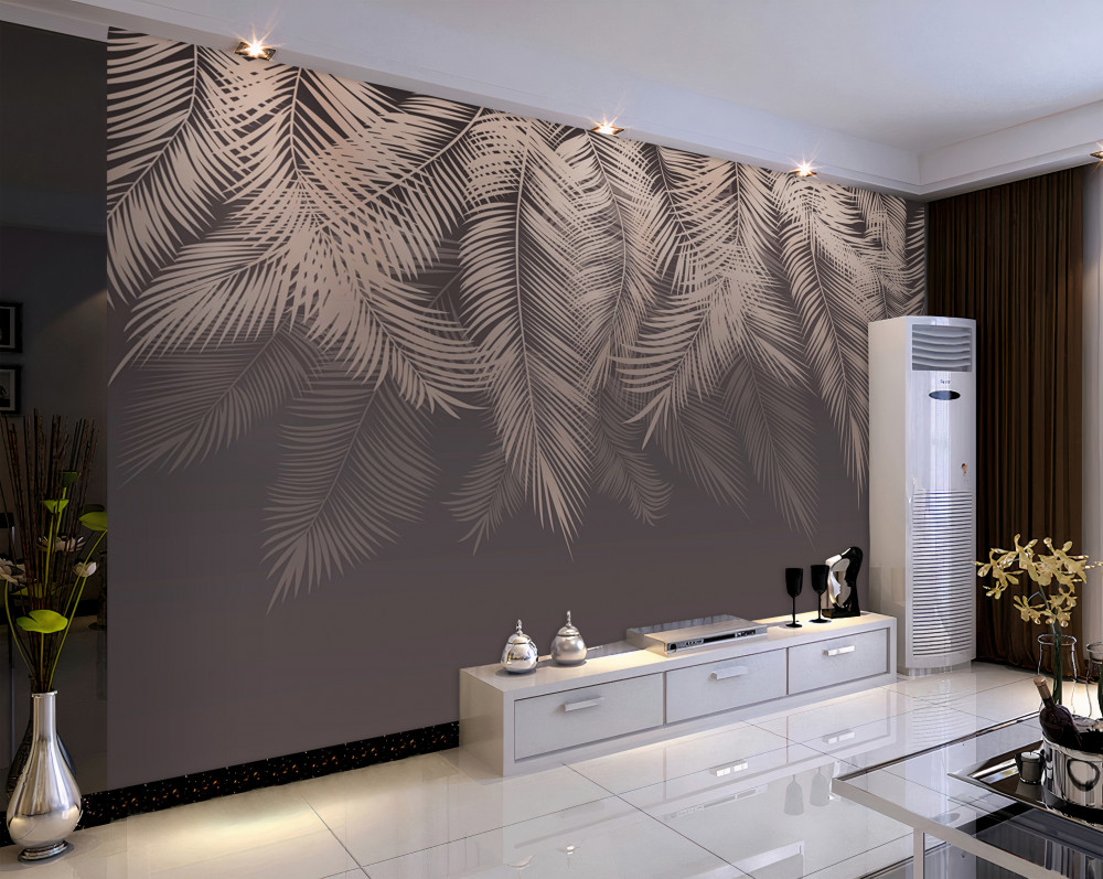 Fototapeta złote liście palmowe