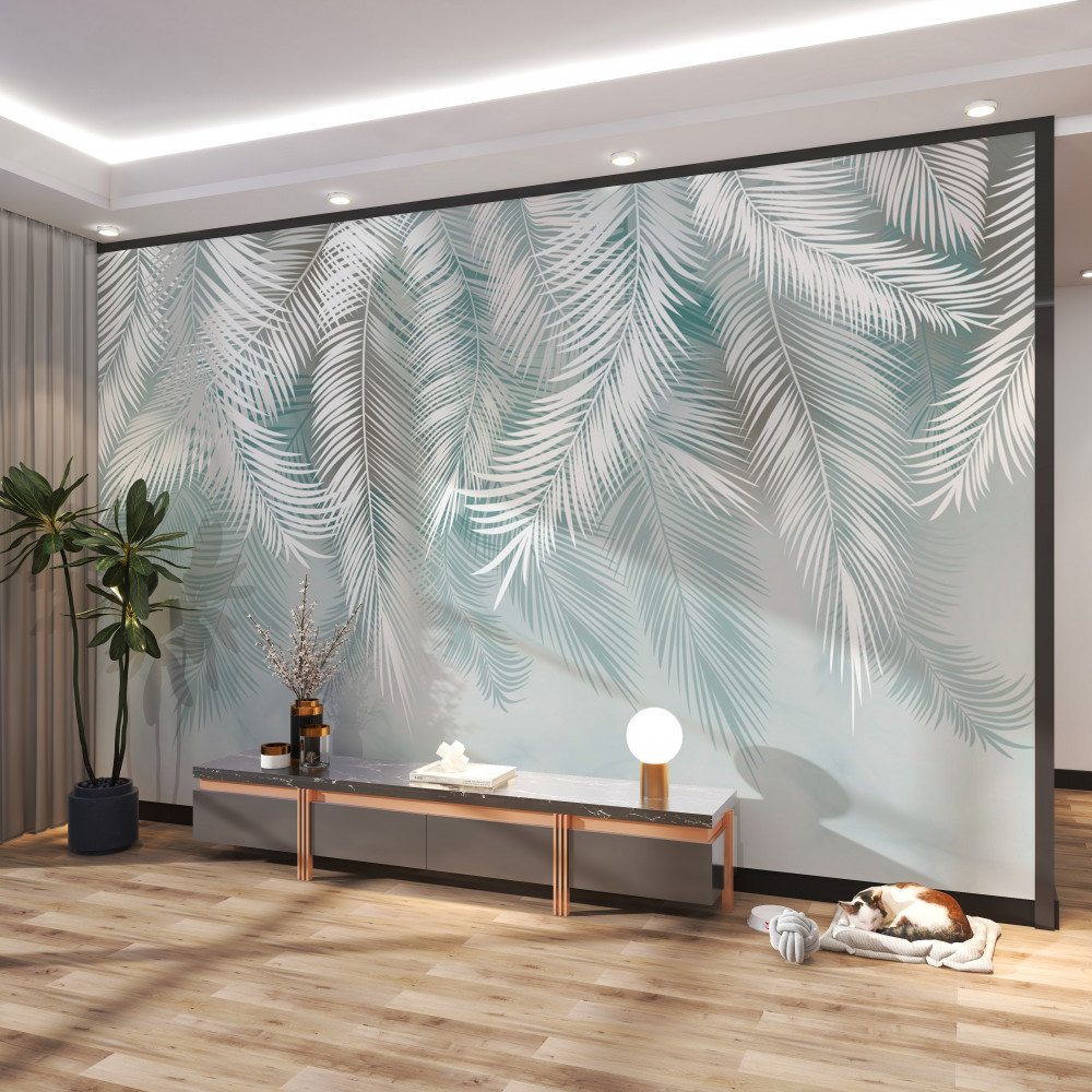 Fototapeta liście palmowe jak pióra