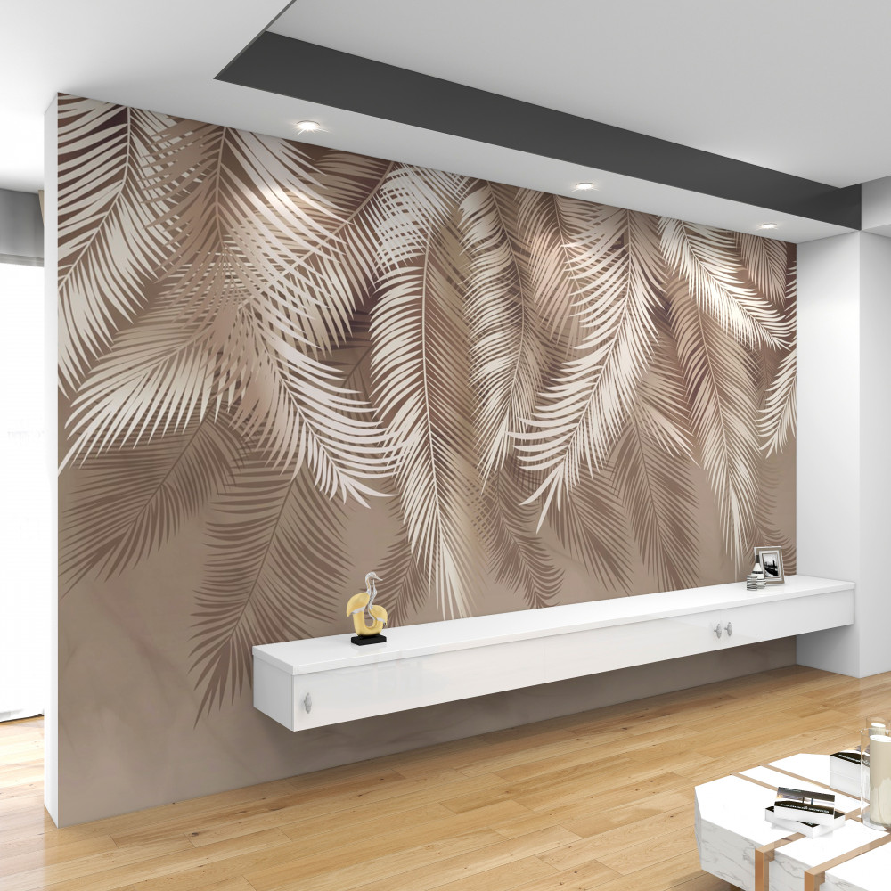 Fototapeta duże liście palmowe