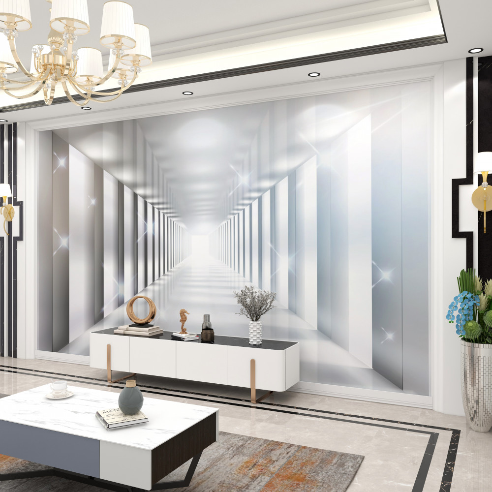 Fototapeta tunel nad miastem w nieskończoność