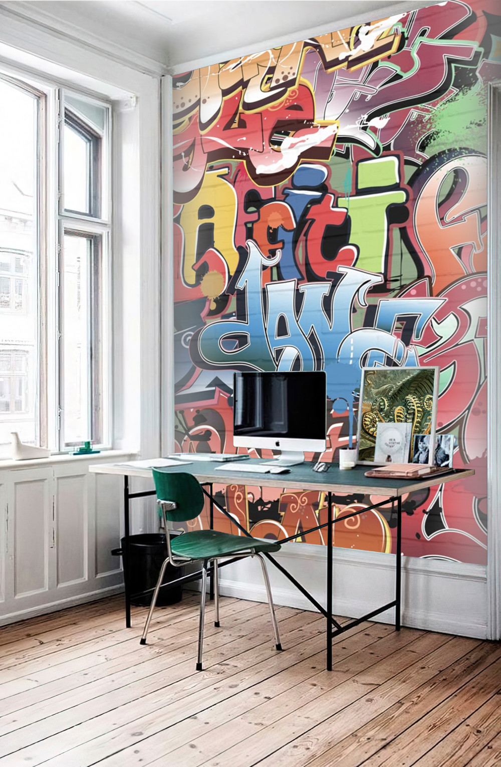 Fototapeta graffiti z jasnym tekstem