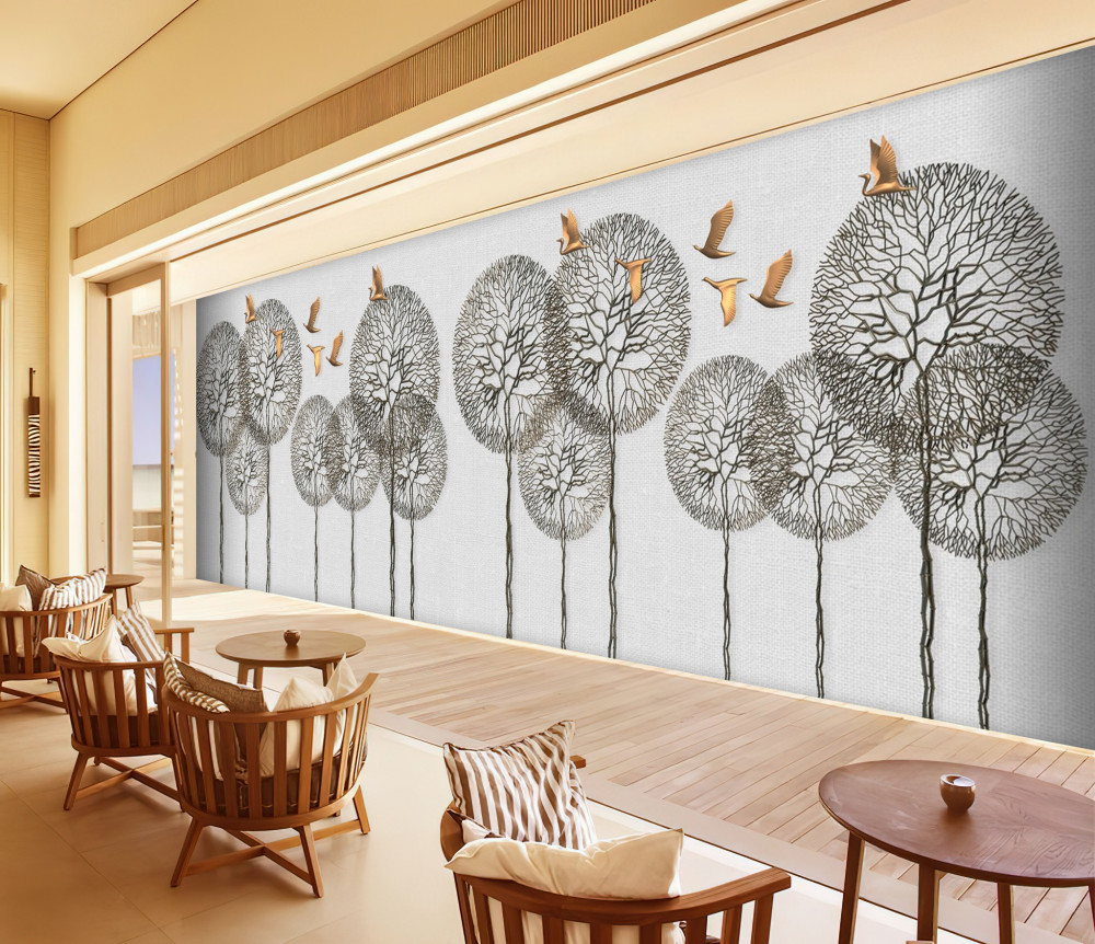 Fototapeta mlecze i motyle