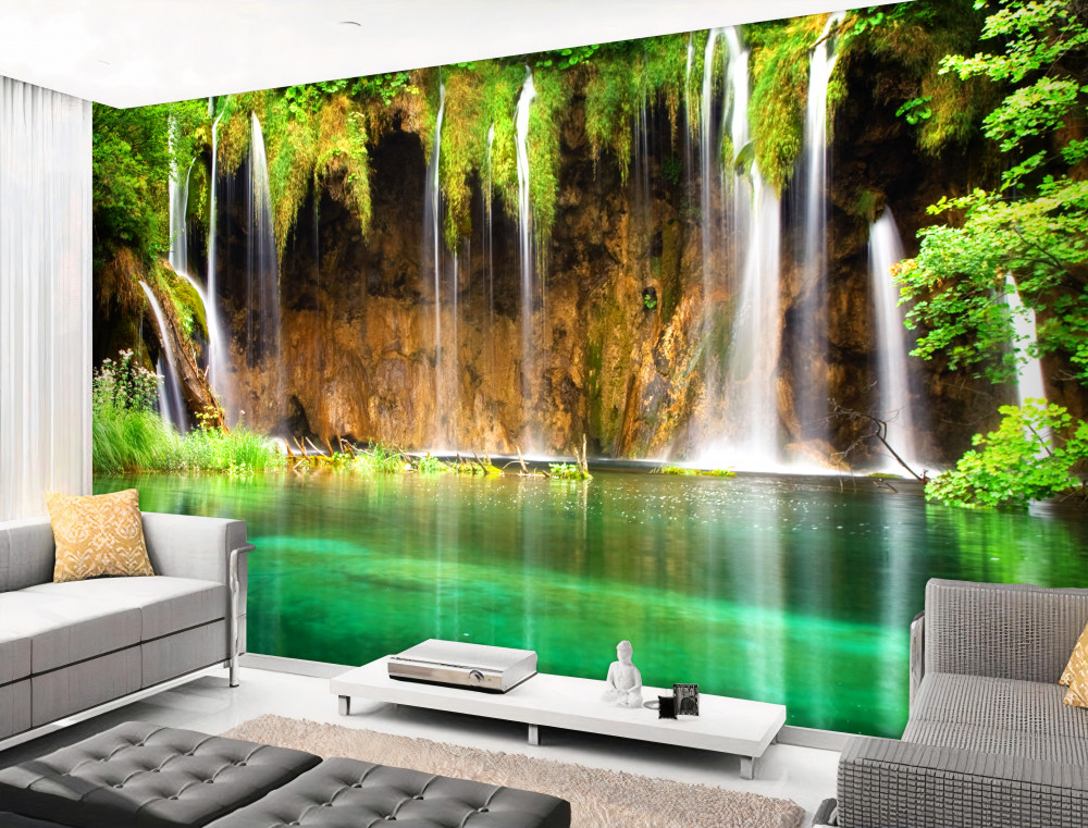 Fototapeta fascynujący górski wodospad