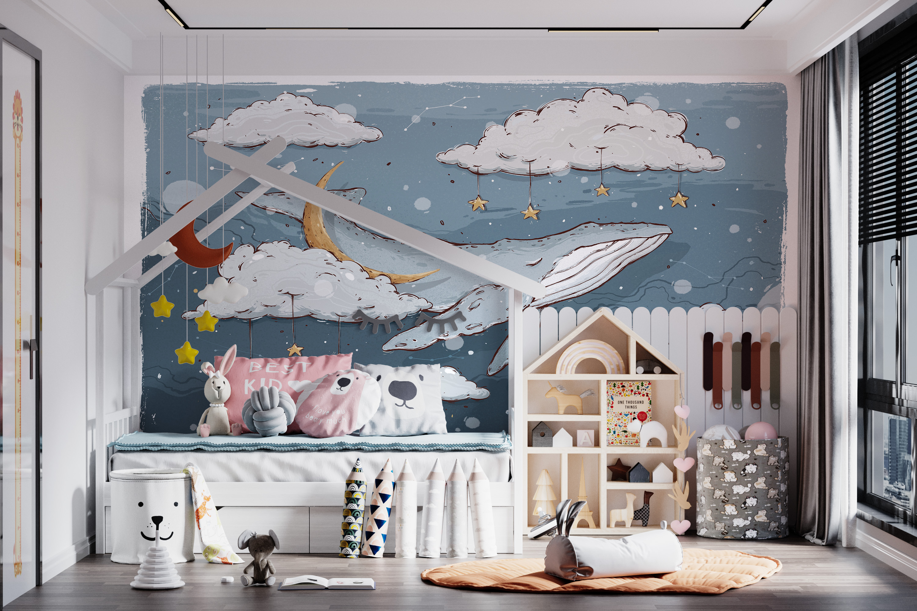 Fototapeta Kaszalot w chmurach