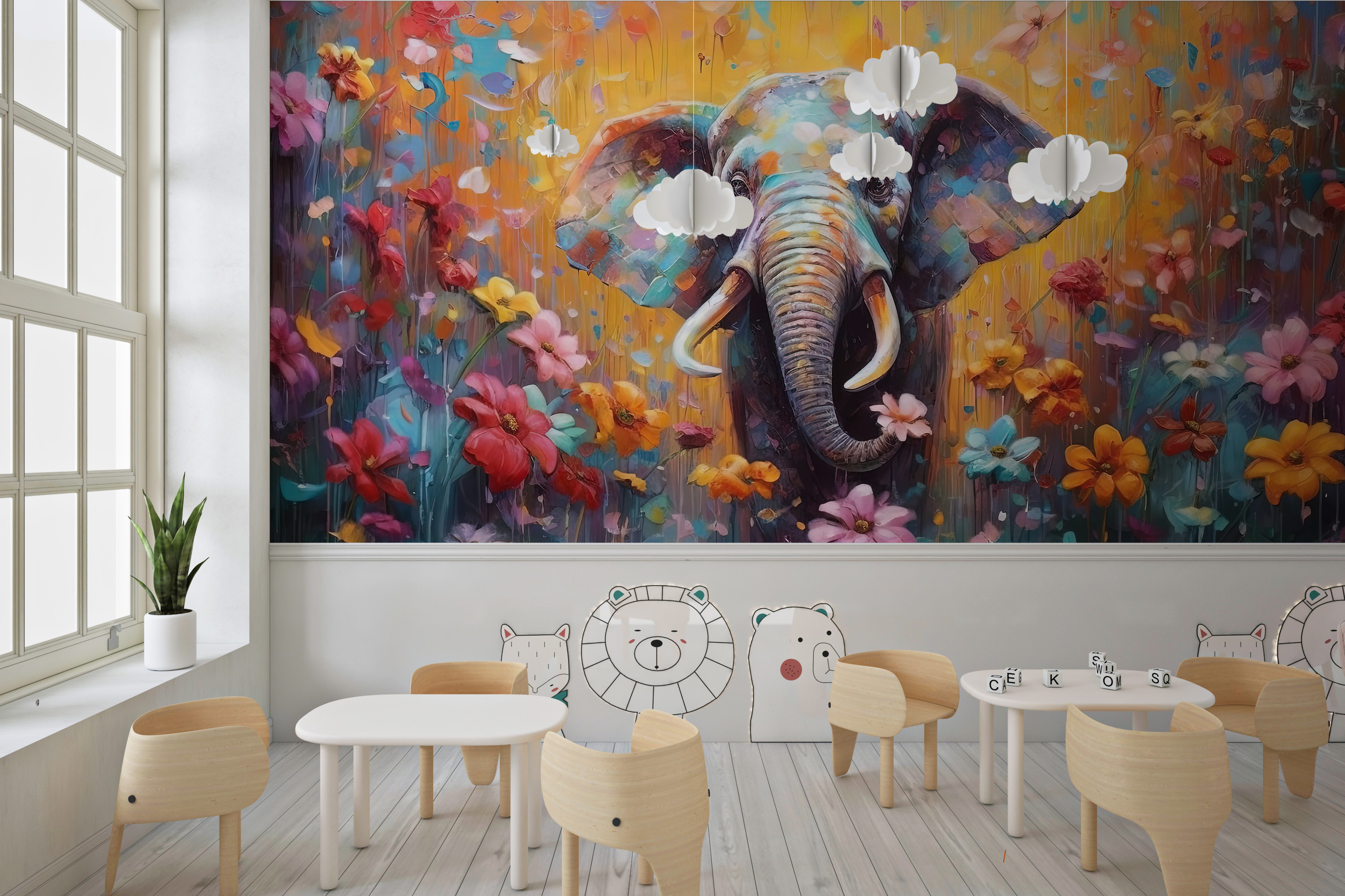 Fototapeta Słoń w kolorach