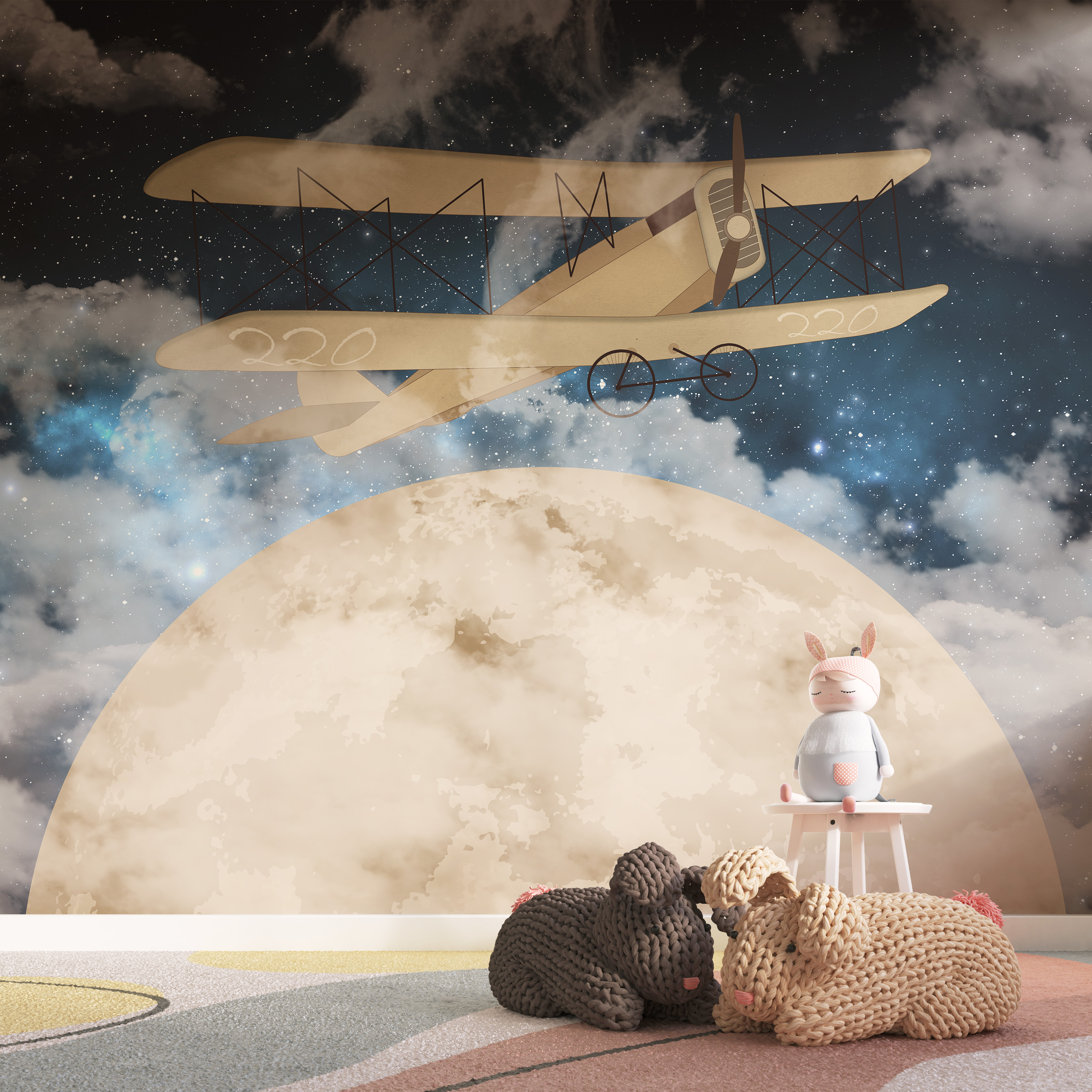 Fototapeta Samolot śmigłowy w locie