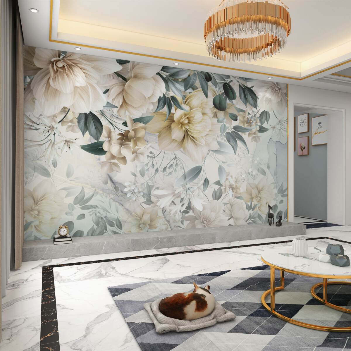 Fototapeta Kwiaty w pastelowych kolorach