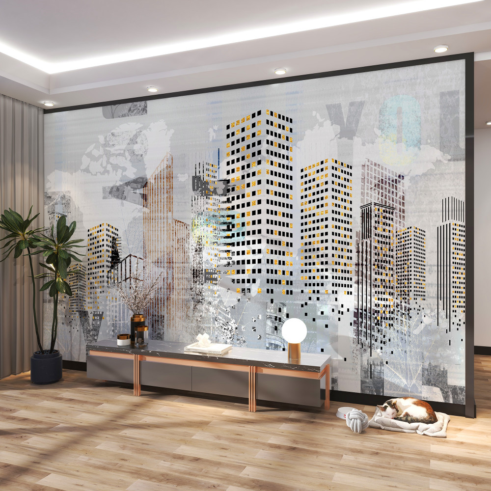 Fototapeta ręcznie rysowane miasto