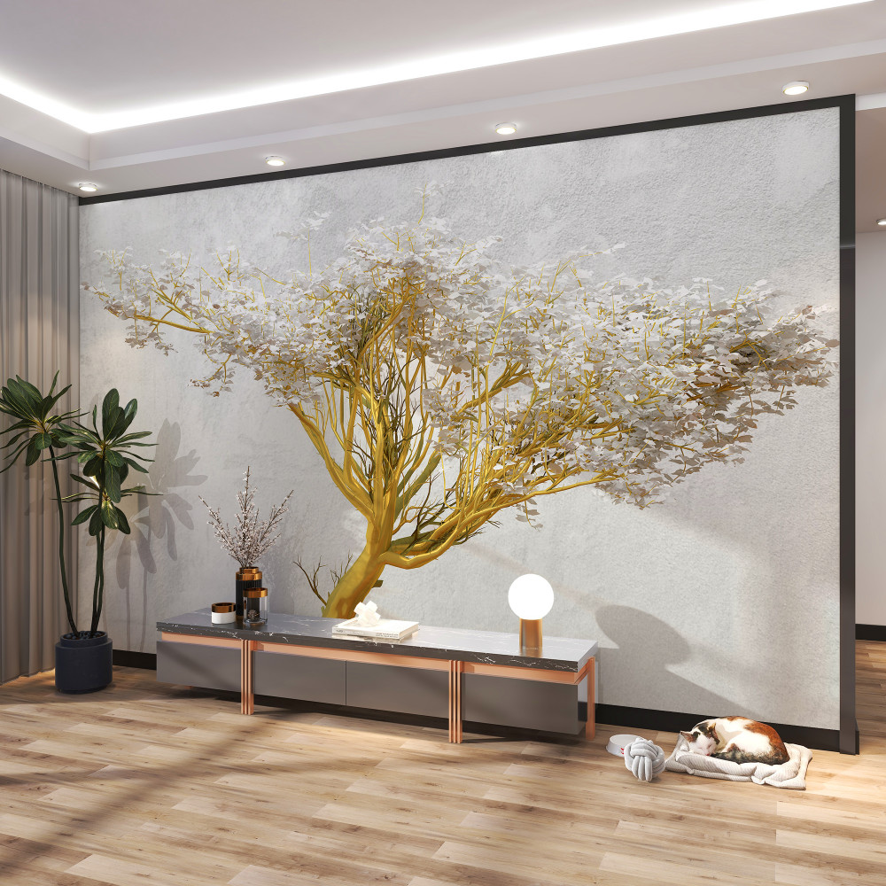 Fototapeta piękne kwitnące drzewo