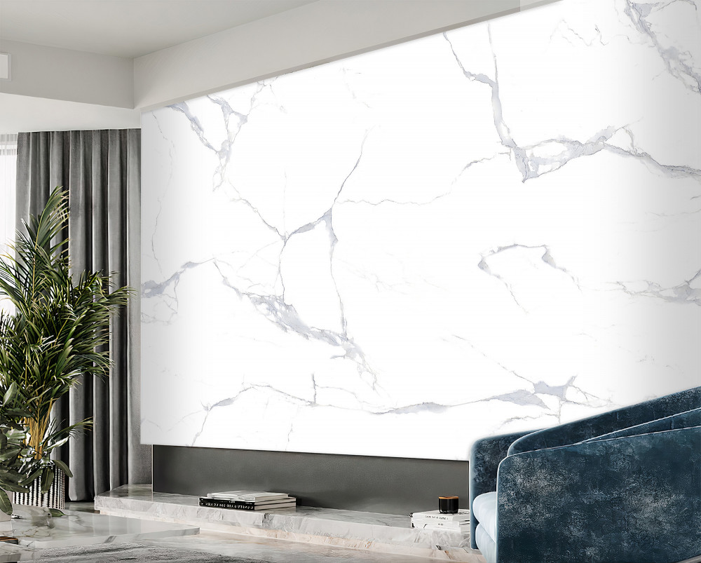 Fototapeta białe płytki porcelanowe