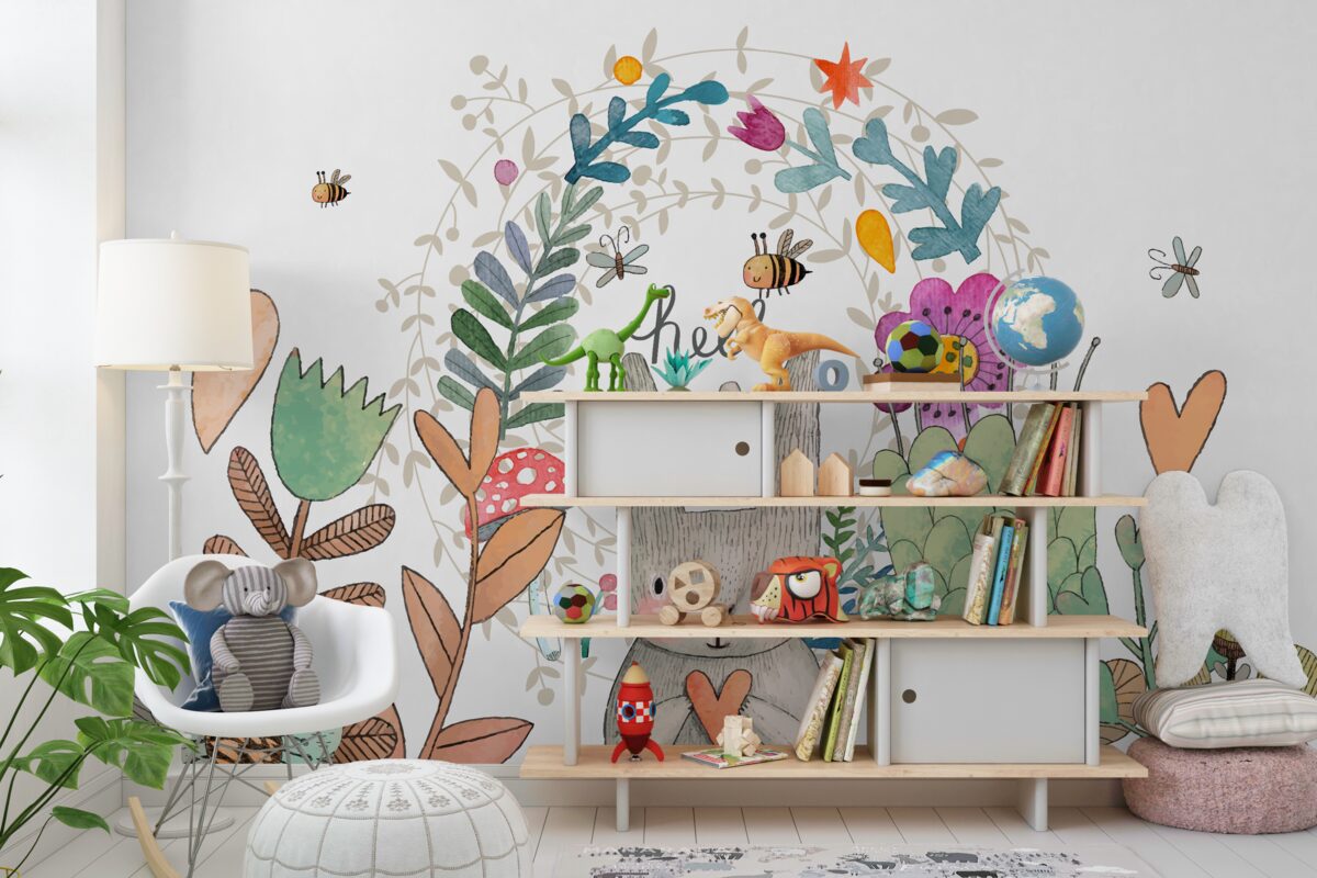 Fototapeta Zwierzęta i rośliny z kreskówek