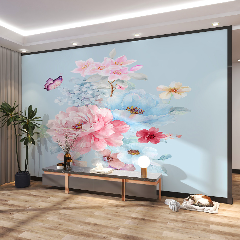 Fototapeta jasny bukiet letnich kwiatów