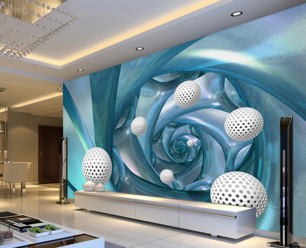 Fototapeta białe kulki o zerowej grawitacji