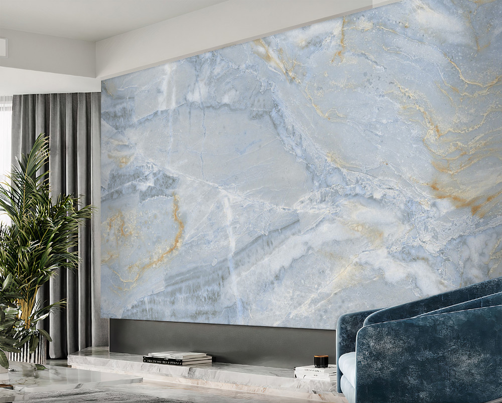 Fototapeta ciemnoszare fale ze złotymi krawędziami