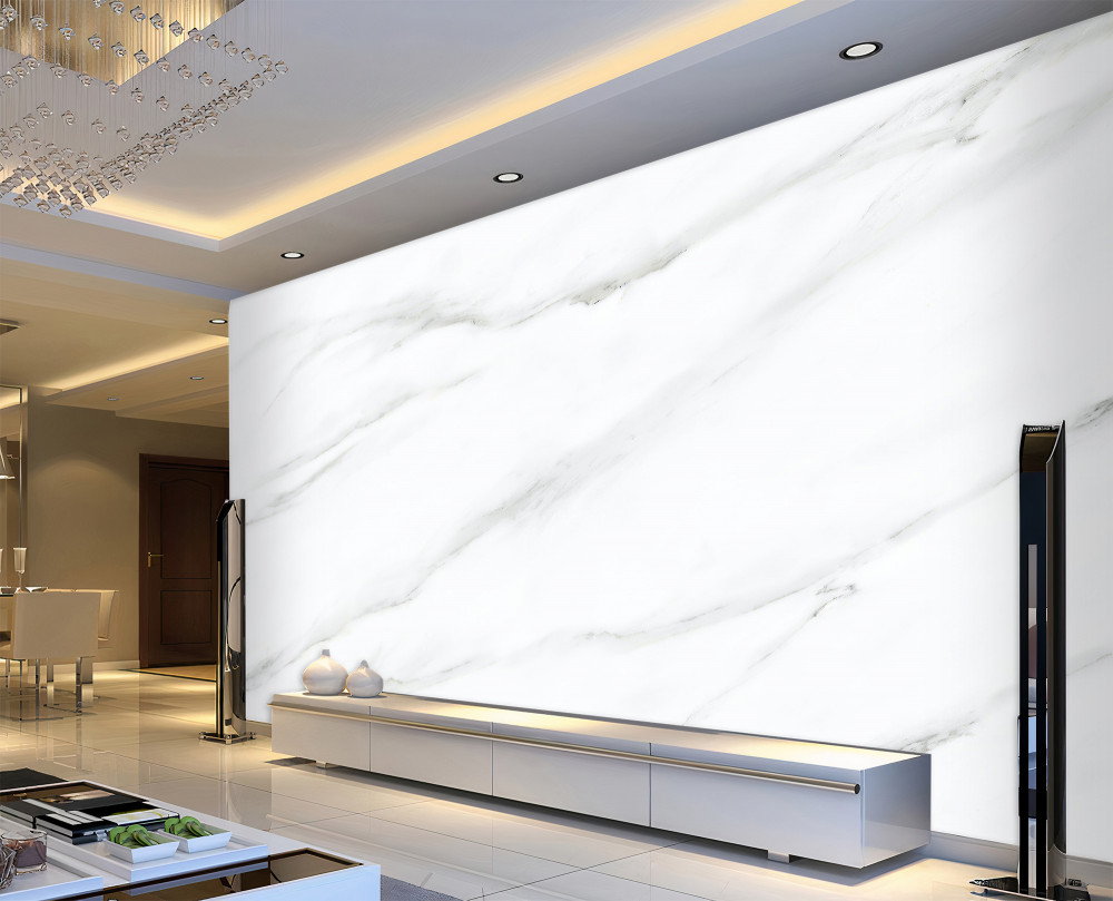 Fototapeta biały marmur z szarymi falami