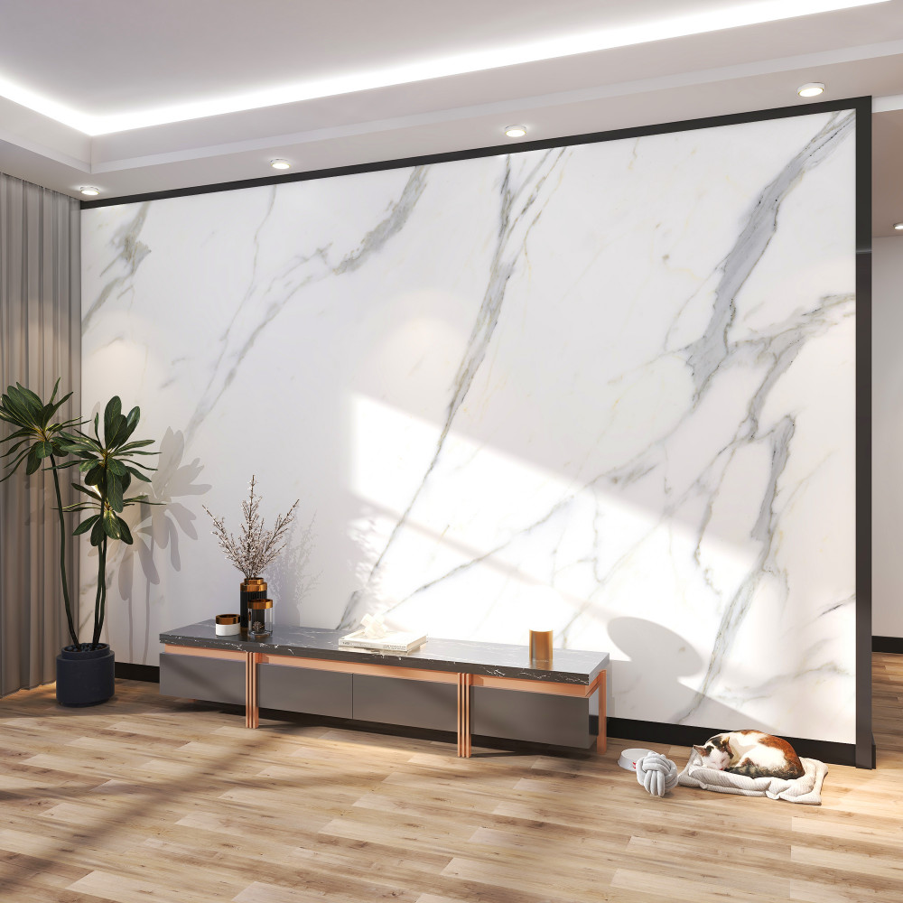 Fototapeta biały marmur i gładkie linie