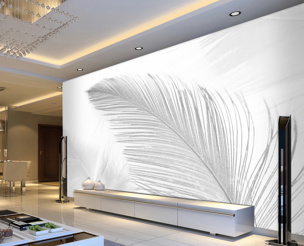 Fototapeta dwa duże jasne pióra