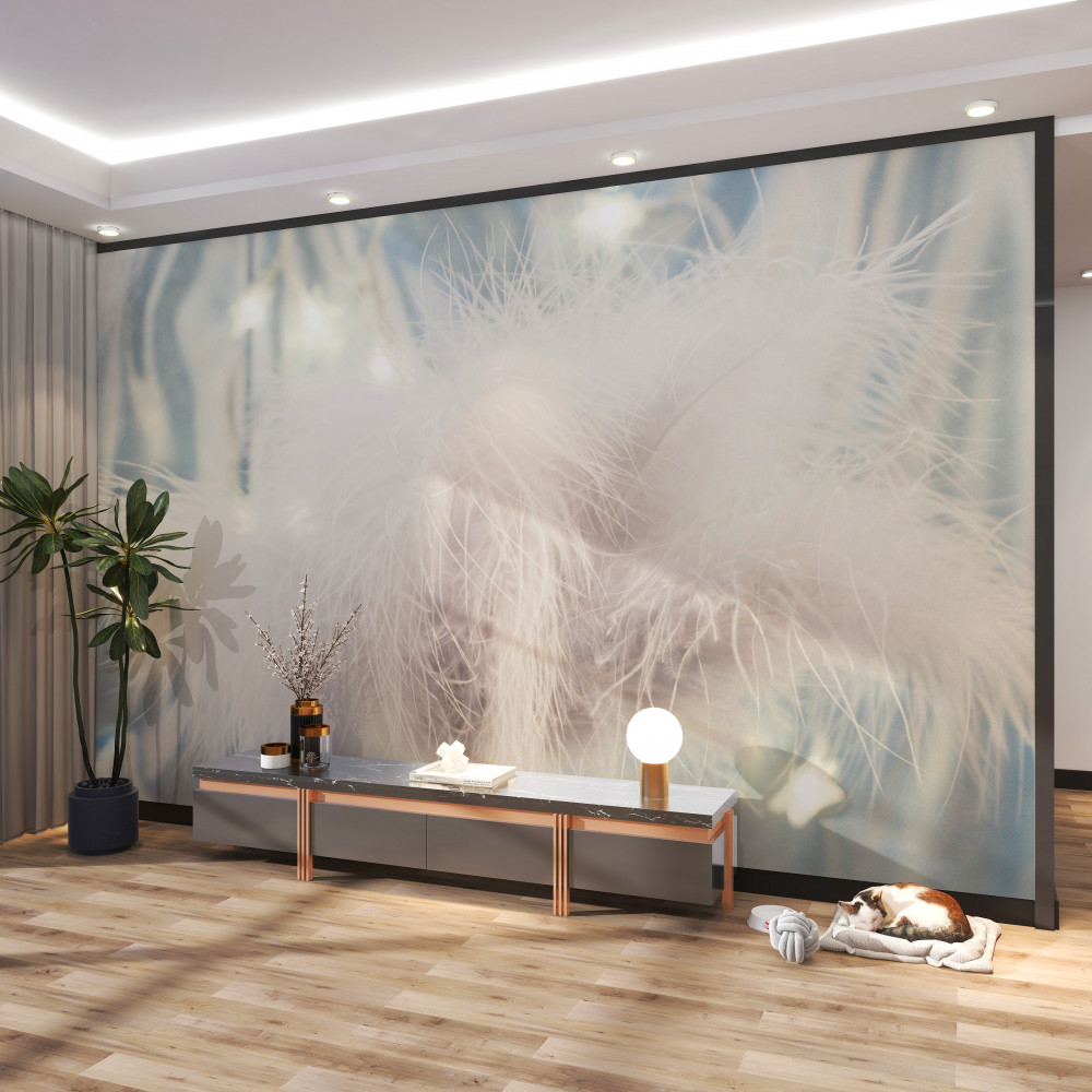 Fototapeta lekkie grube pióra