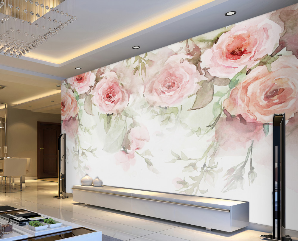 Fototapeta zwisają ogromne różowe pąki