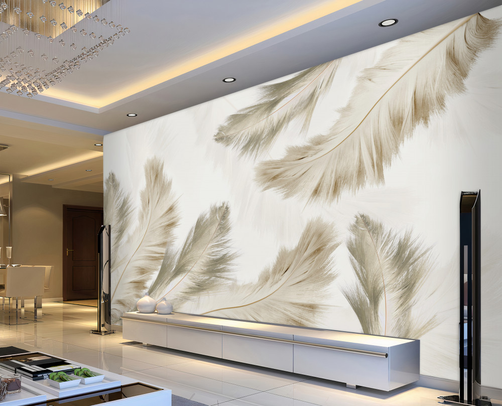 Fototapeta pływające grube pióra