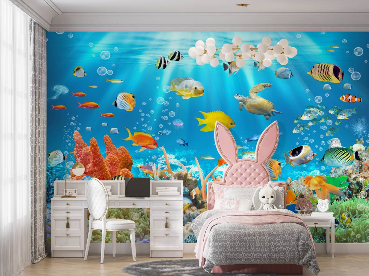 Fototapeta Kolorowy podwodny świat