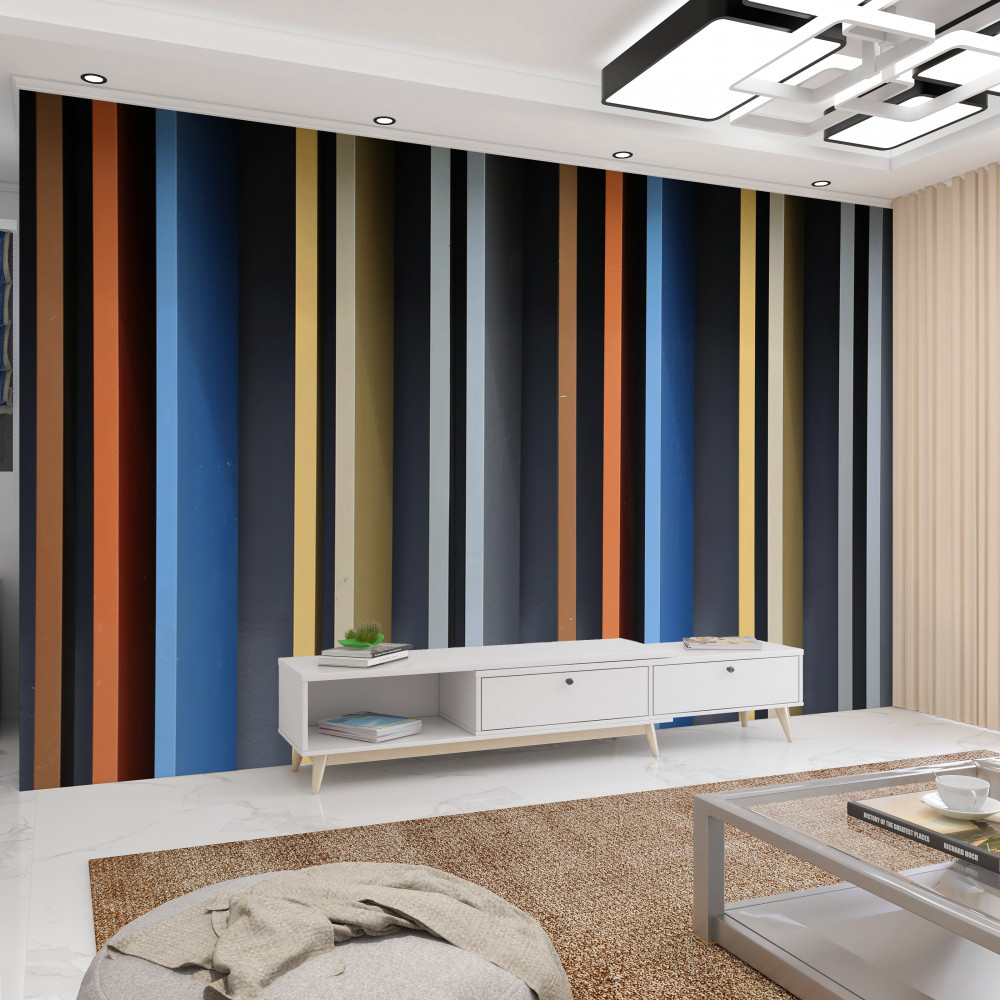 Fototapeta wyraźne pionowe kolorowe linie