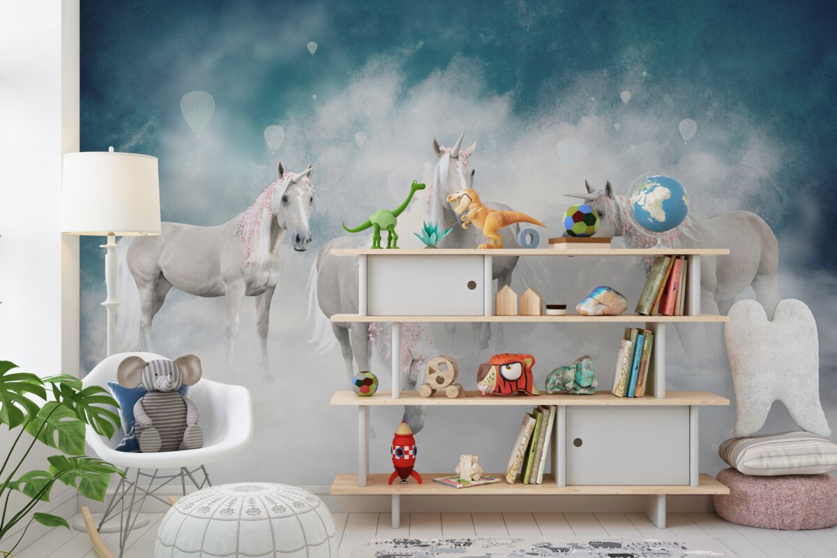 Fototapeta Jednorożce wśród chmur