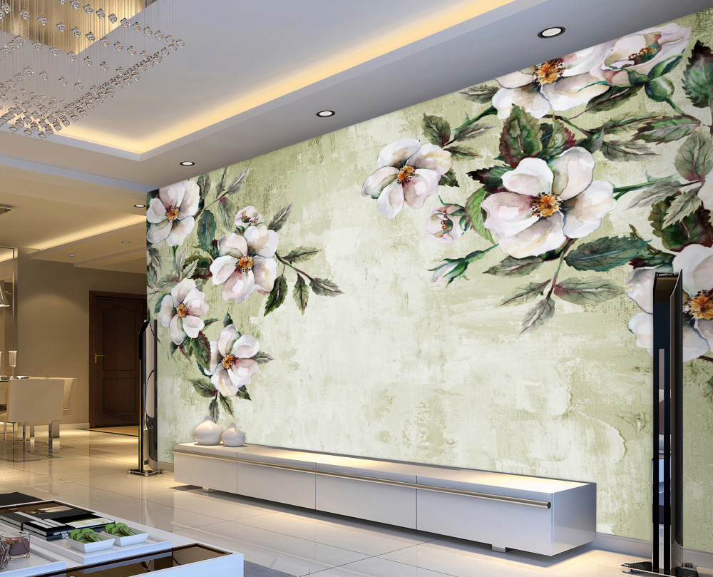 Fototapeta kwitnące gałęzie białej magnolii