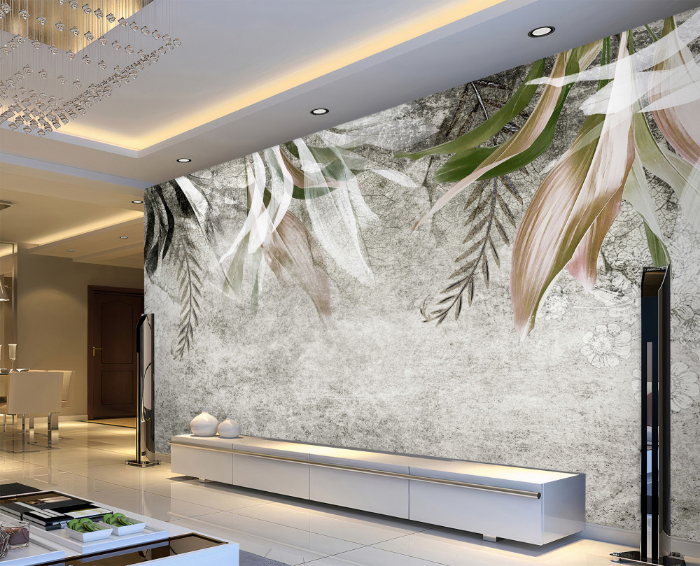 Fototapeta zwisające liście i kwiaty