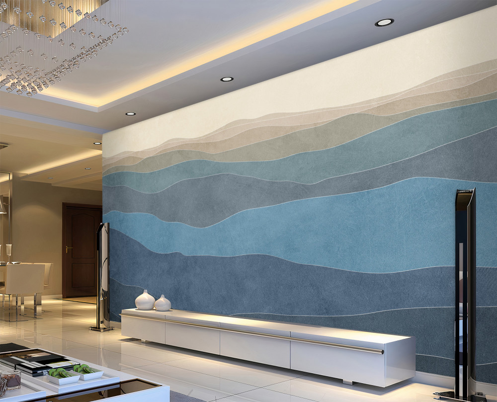 Fototapeta wzgórza i równiny zabarwione o świcie