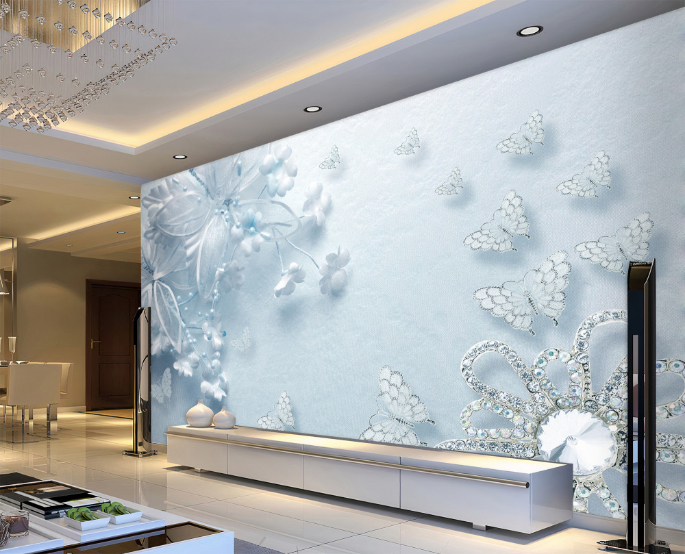 Fototapeta motyle nad kwitnącymi pąkami