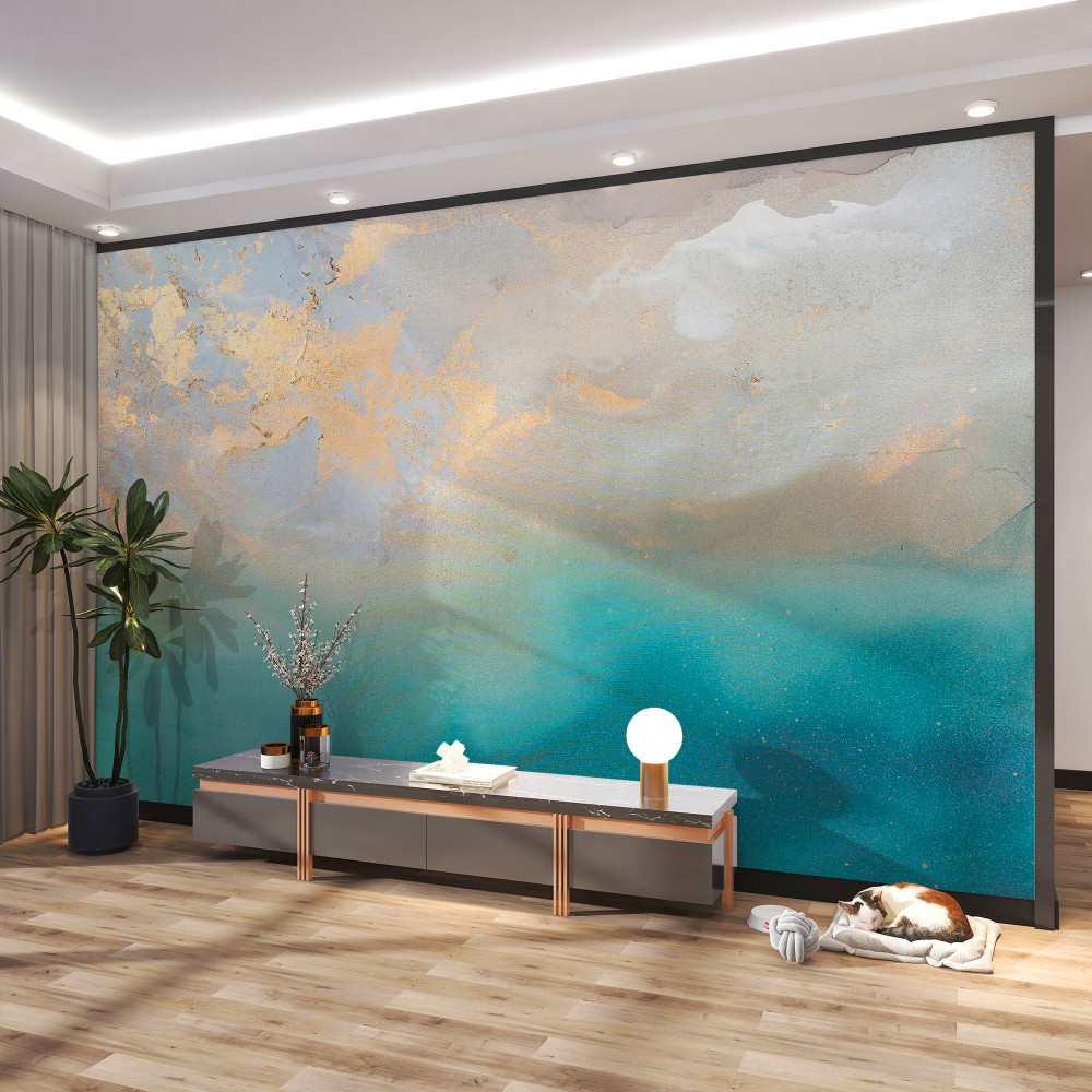 Fototapeta wściekłe turkusowe fale morza