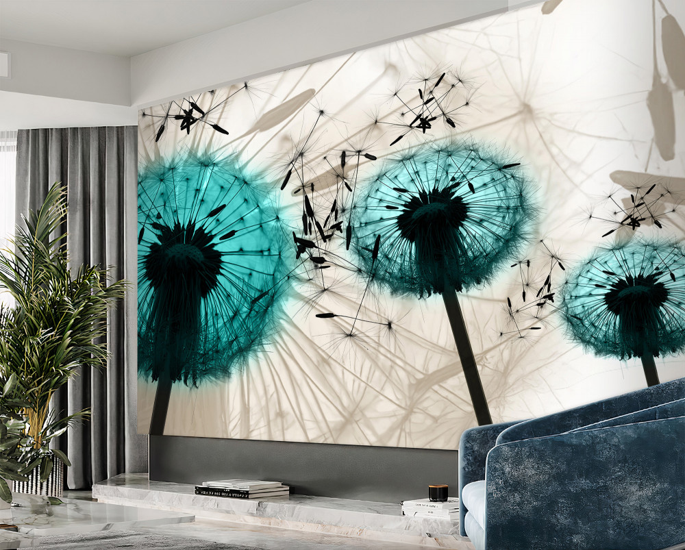 Fototapeta mniszek lekarski na pierwszym planie