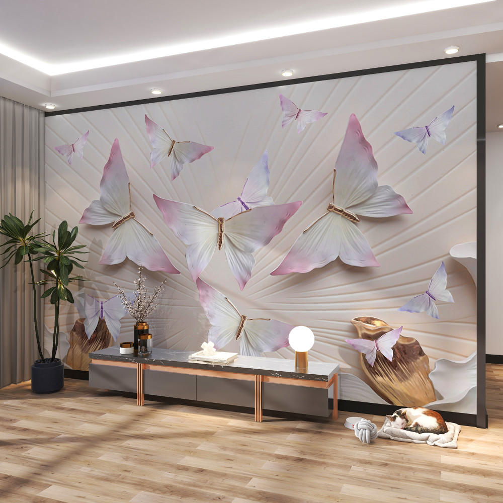 Fototapeta latające stado motyli