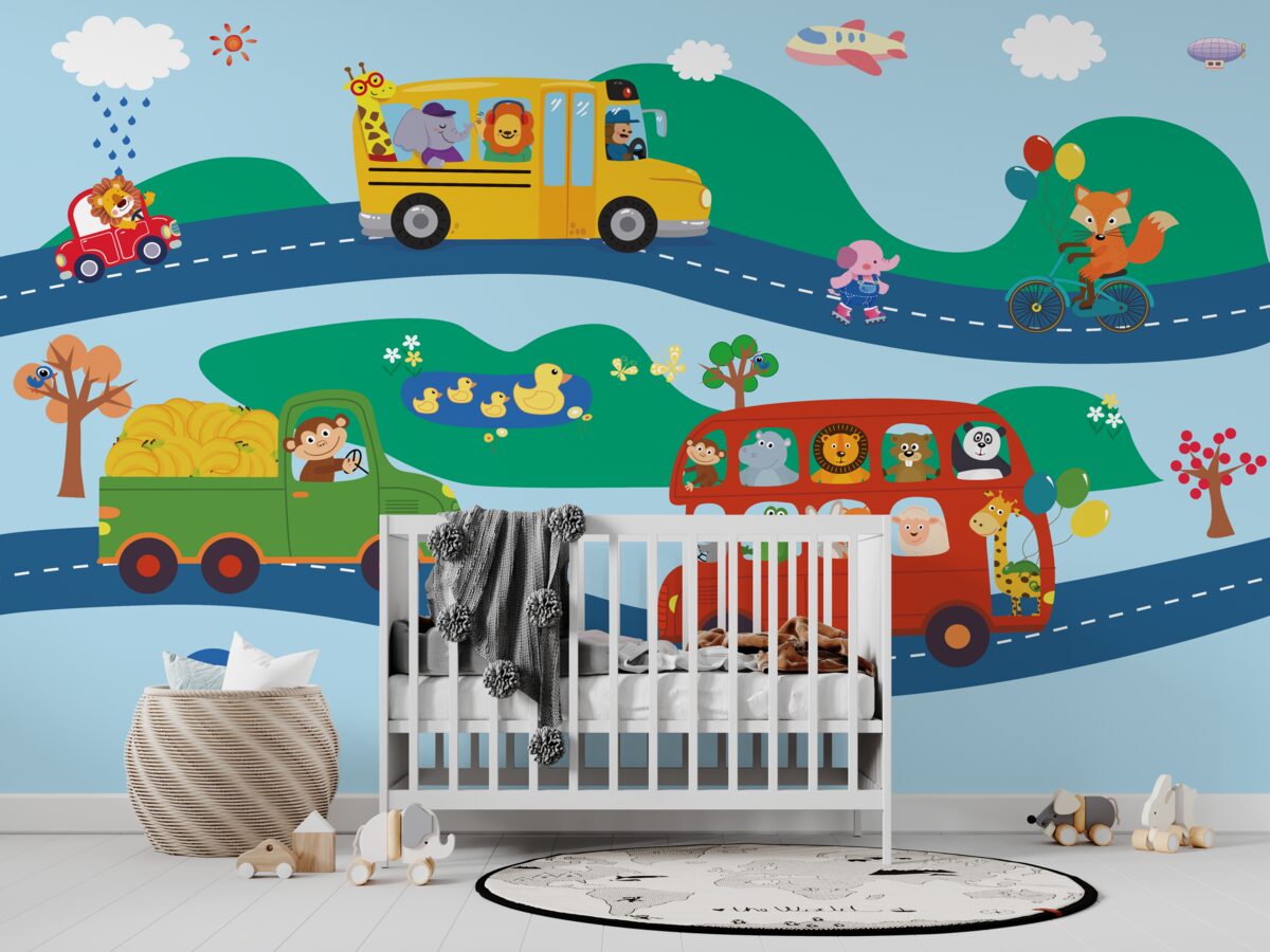 Fototapeta Zwierzęta podróżują transportem