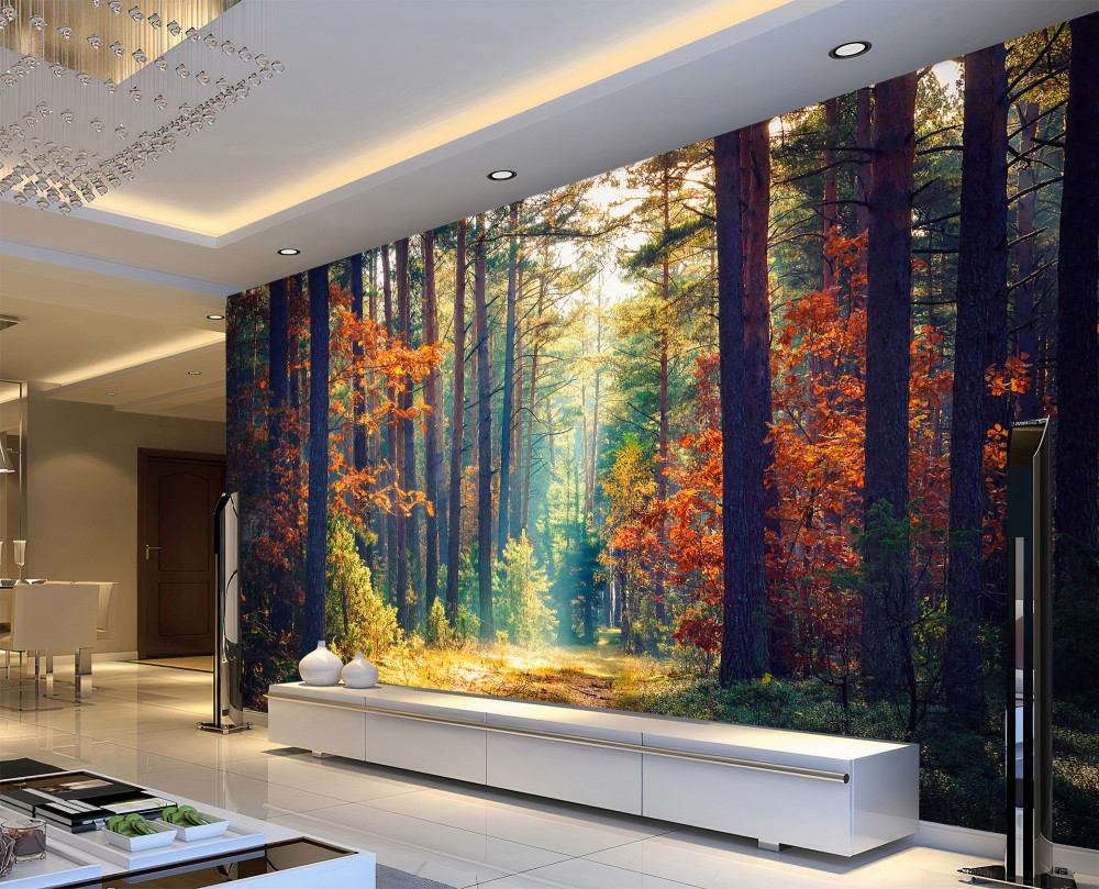 Fototapeta W jesiennym lesie