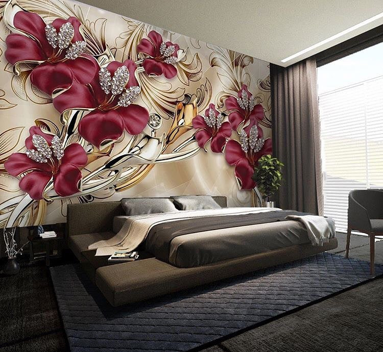 Fototapeta Królewskie bordowe lilie