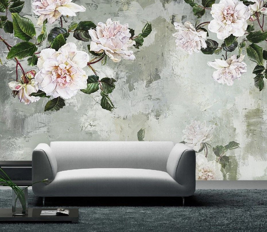 Fototapeta Ściana i kwiat