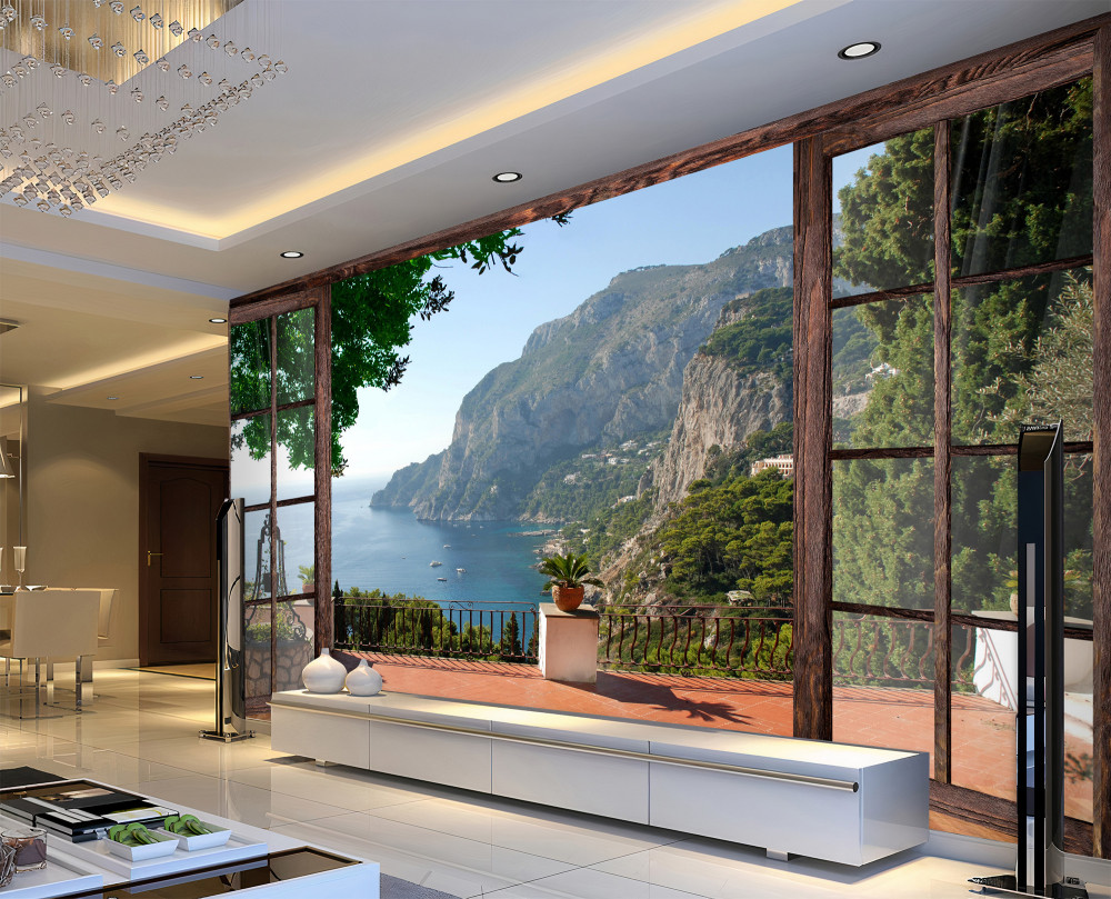 Fototapeta widok na klif i morze