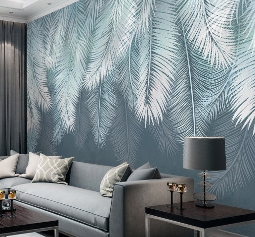 Fototapeta duże liście palmowe