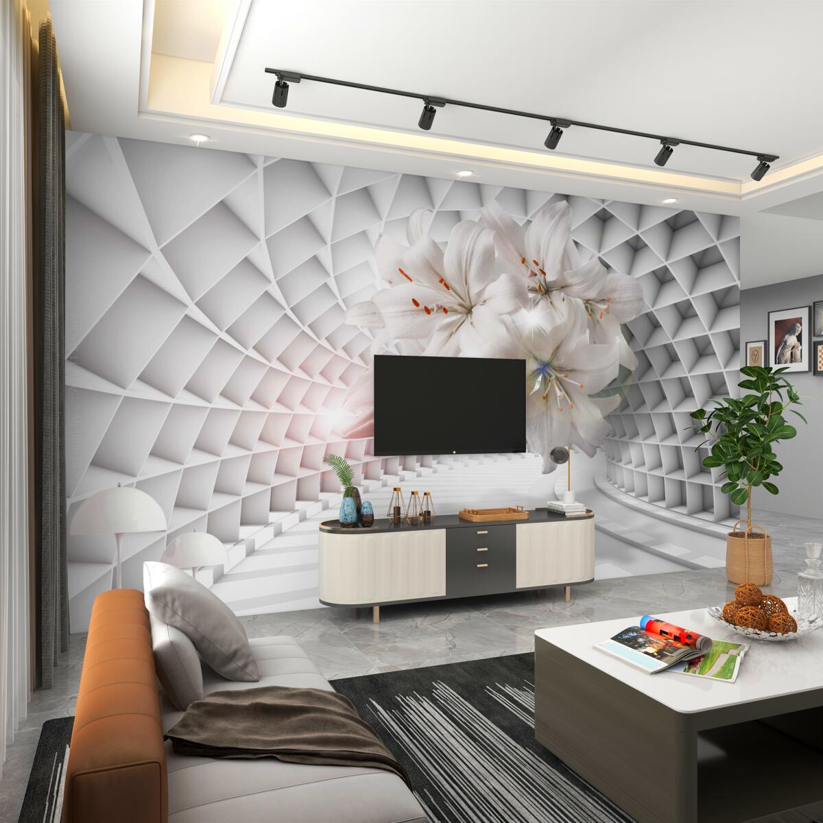 Fototapeta Lilie w korytarzu